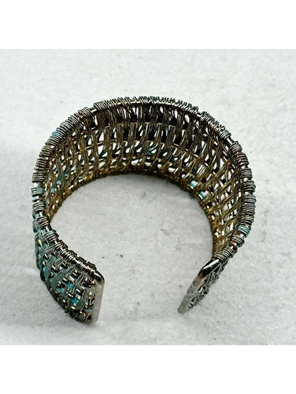 87a. Bronze Woven Boho Cuff